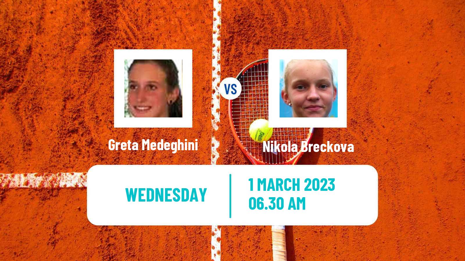 Tennis ITF Tournaments Greta Medeghini - Nikola Breckova