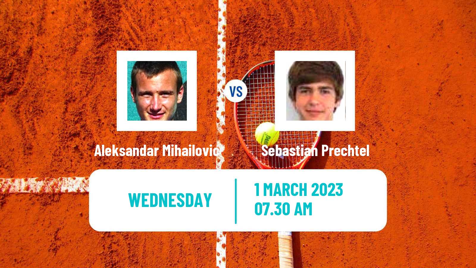 Tennis ITF Tournaments Aleksandar Mihailovic - Sebastian Prechtel