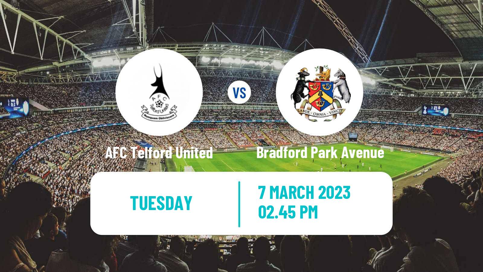Soccer English National League North AFC Telford United - Bradford Park Avenue