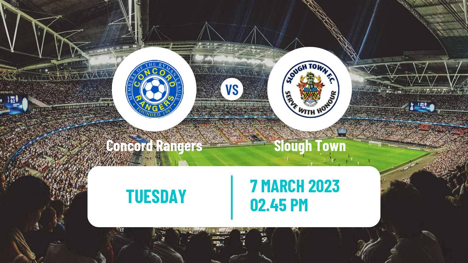 Soccer English National League South Concord Rangers - Slough Town
