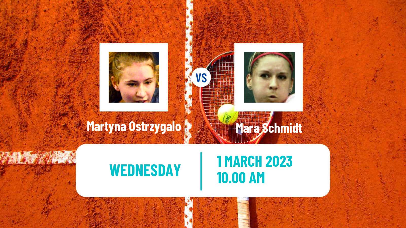Tennis ITF Tournaments Martyna Ostrzygalo - Mara Schmidt