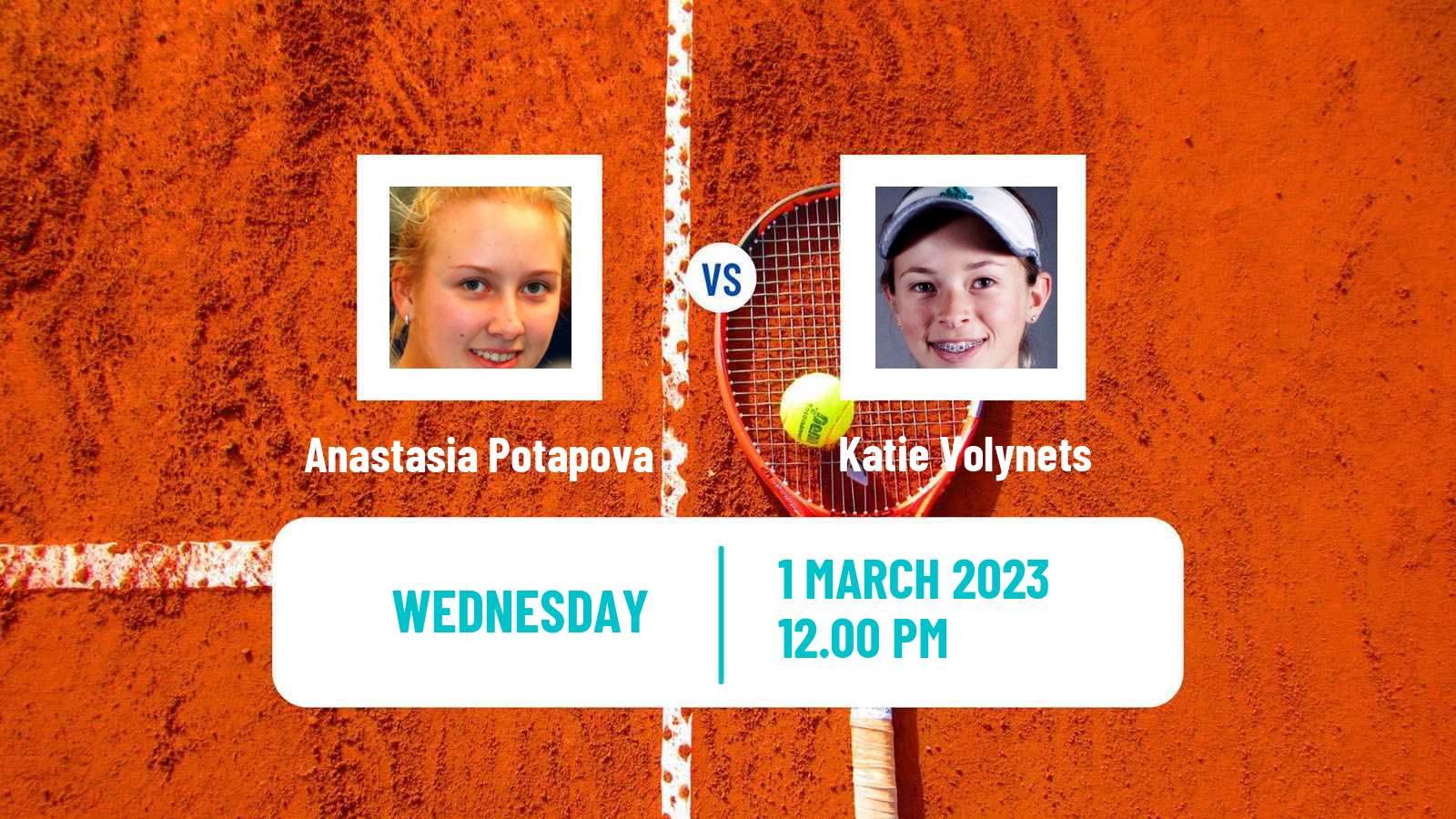 Tennis WTA Austin Anastasia Potapova - Katie Volynets