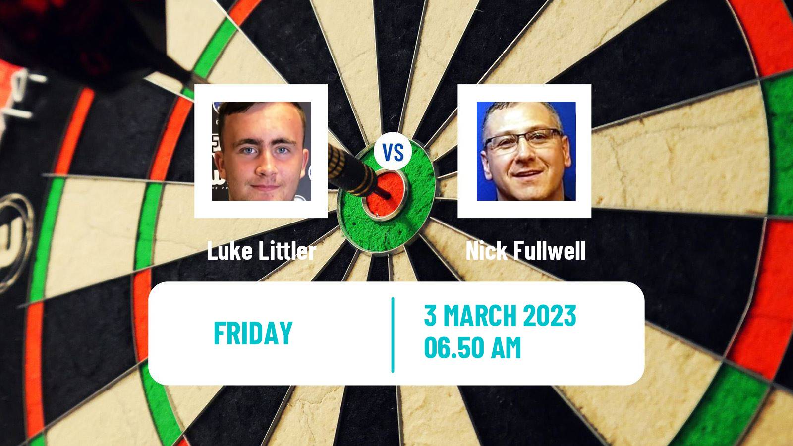 Darts Darts Luke Littler - Nick Fullwell