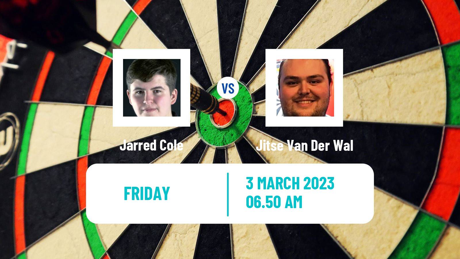 Darts Darts Jarred Cole - Jitse Van Der Wal