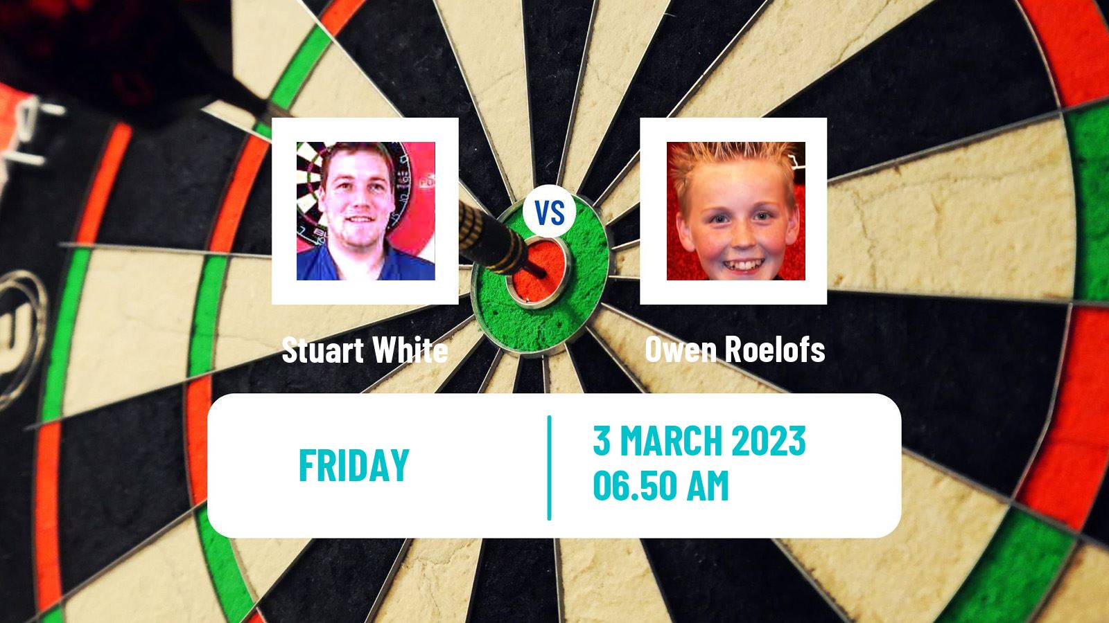 Darts Darts Stuart White - Owen Roelofs