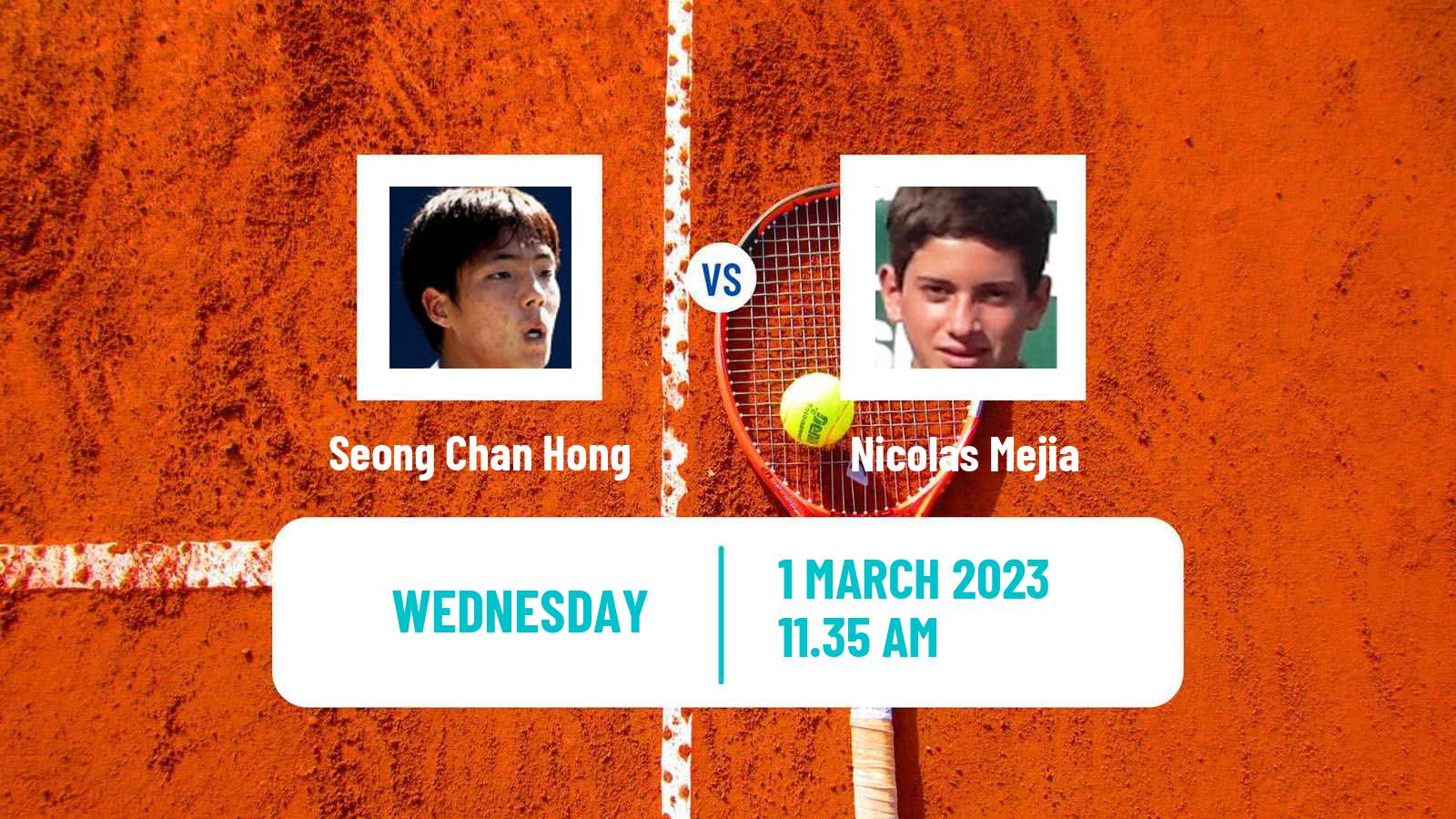 Tennis ATP Challenger Seong Chan Hong - Nicolas Mejia