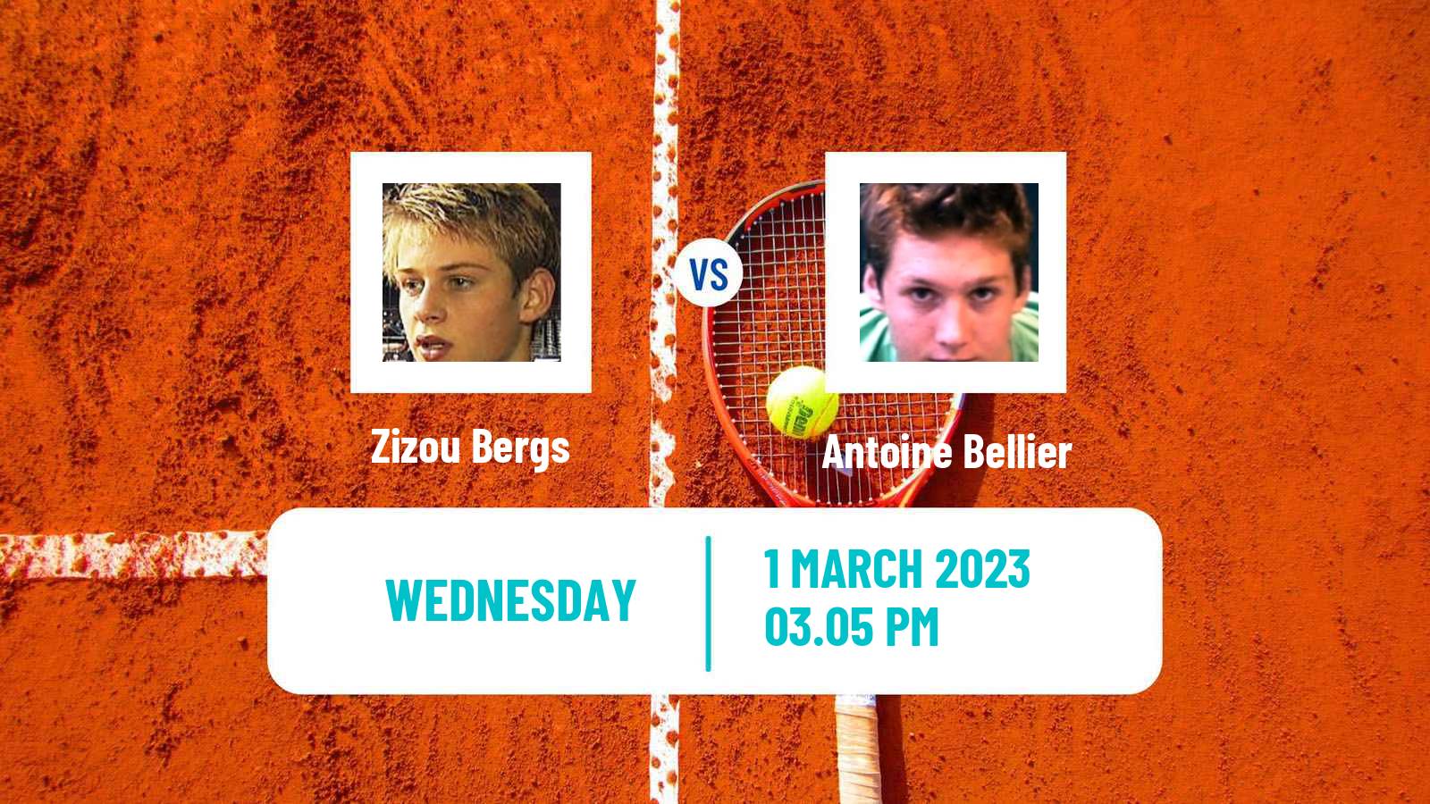 Tennis ATP Challenger Zizou Bergs - Antoine Bellier