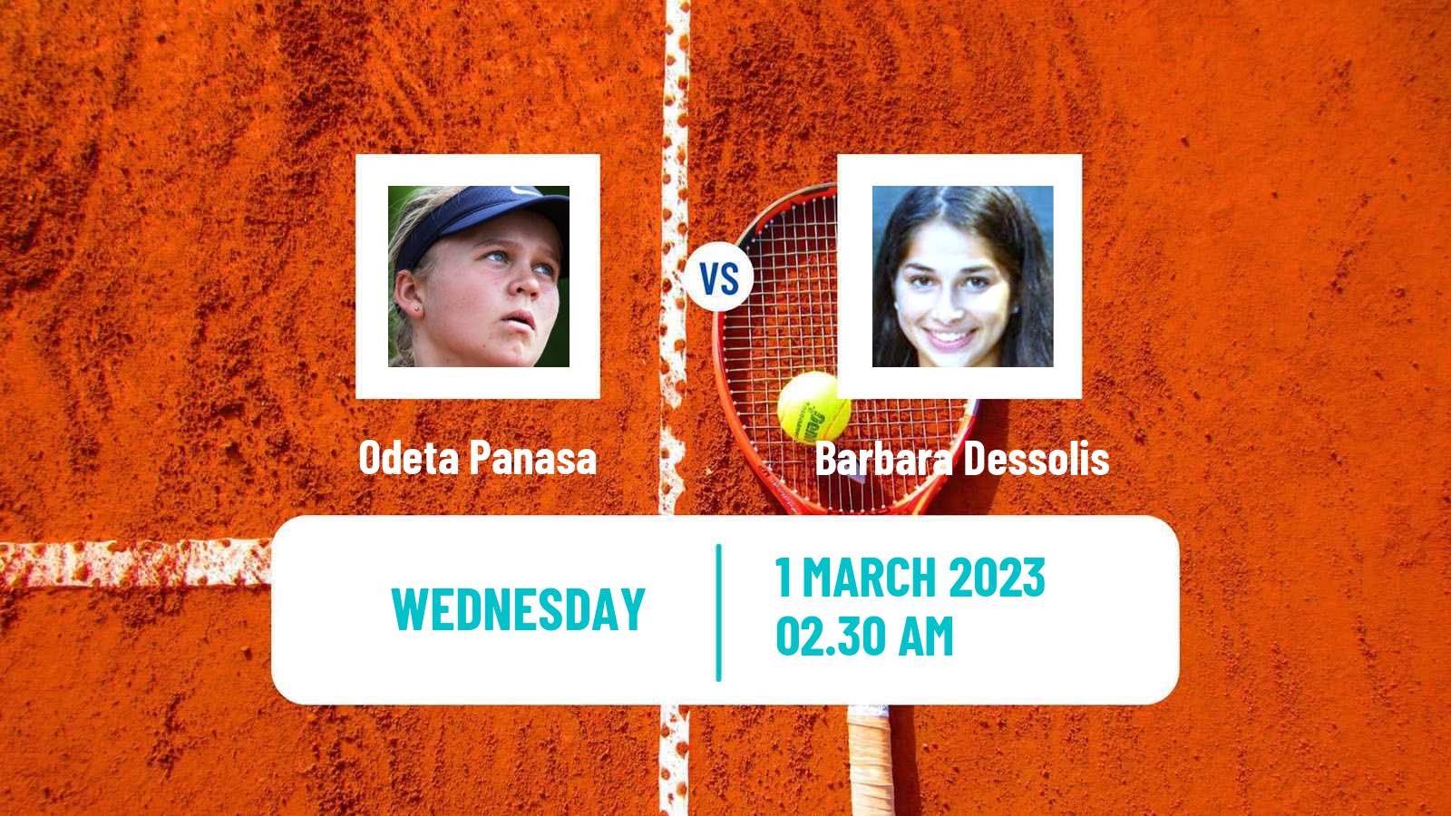 Tennis ITF Tournaments Odeta Panasa - Barbara Dessolis