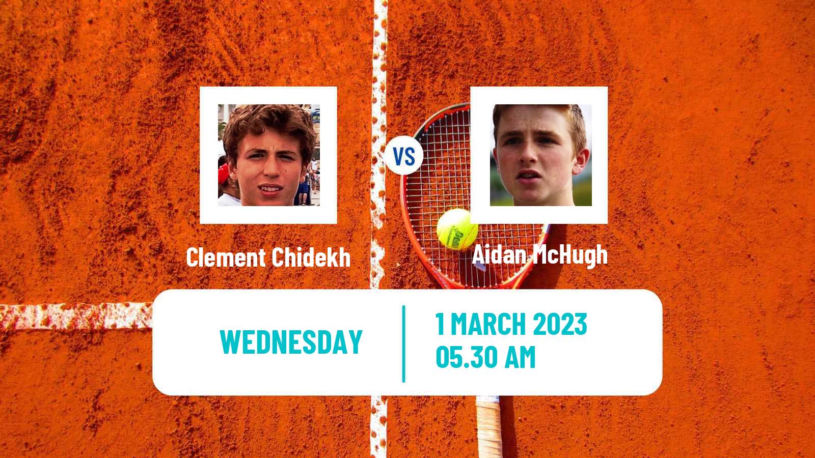 Tennis ITF Tournaments Clement Chidekh - Aidan McHugh