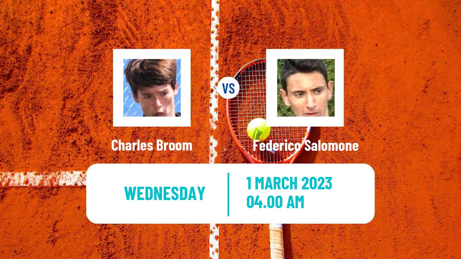 Tennis ITF Tournaments Charles Broom - Federico Salomone