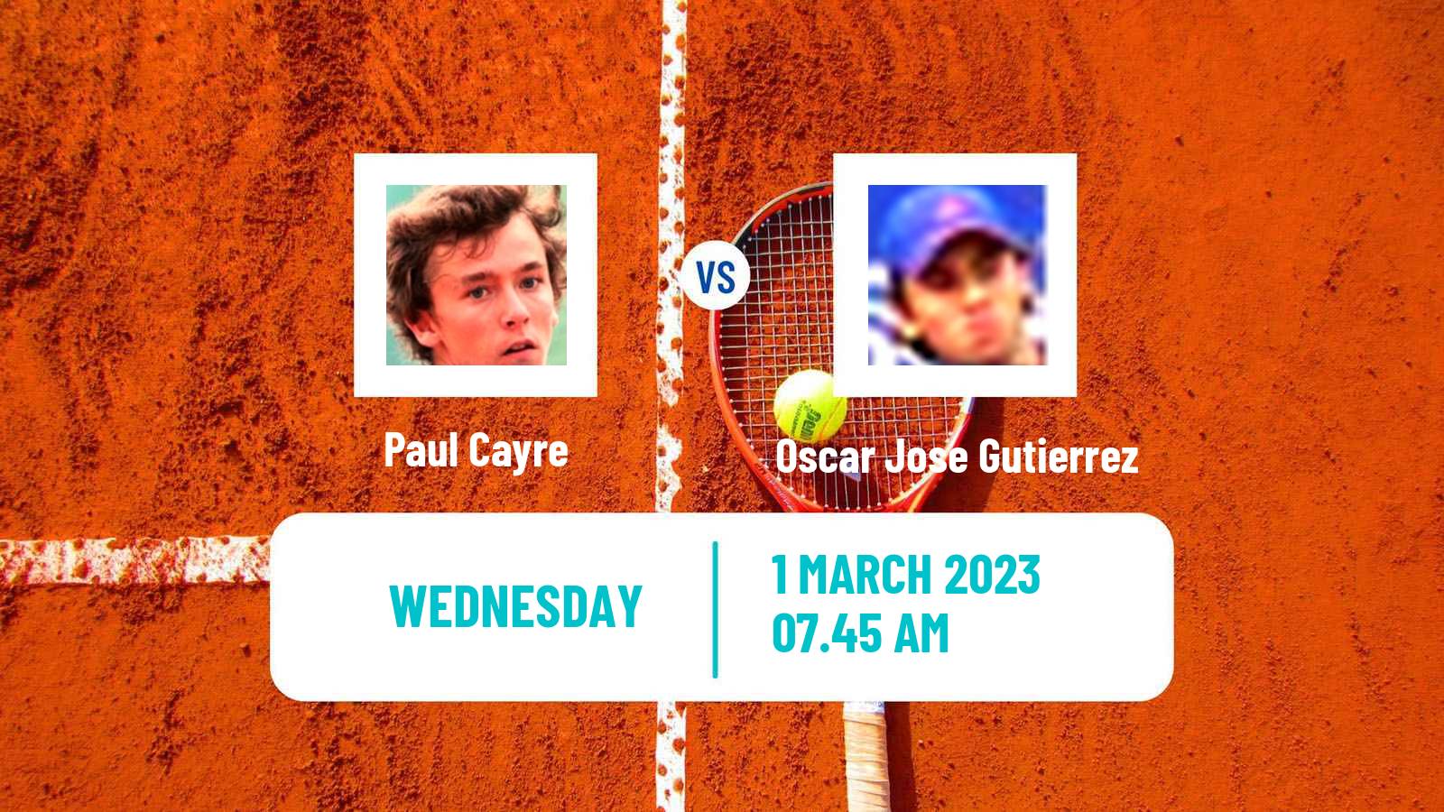 Tennis ITF Tournaments Paul Cayre - Oscar Jose Gutierrez