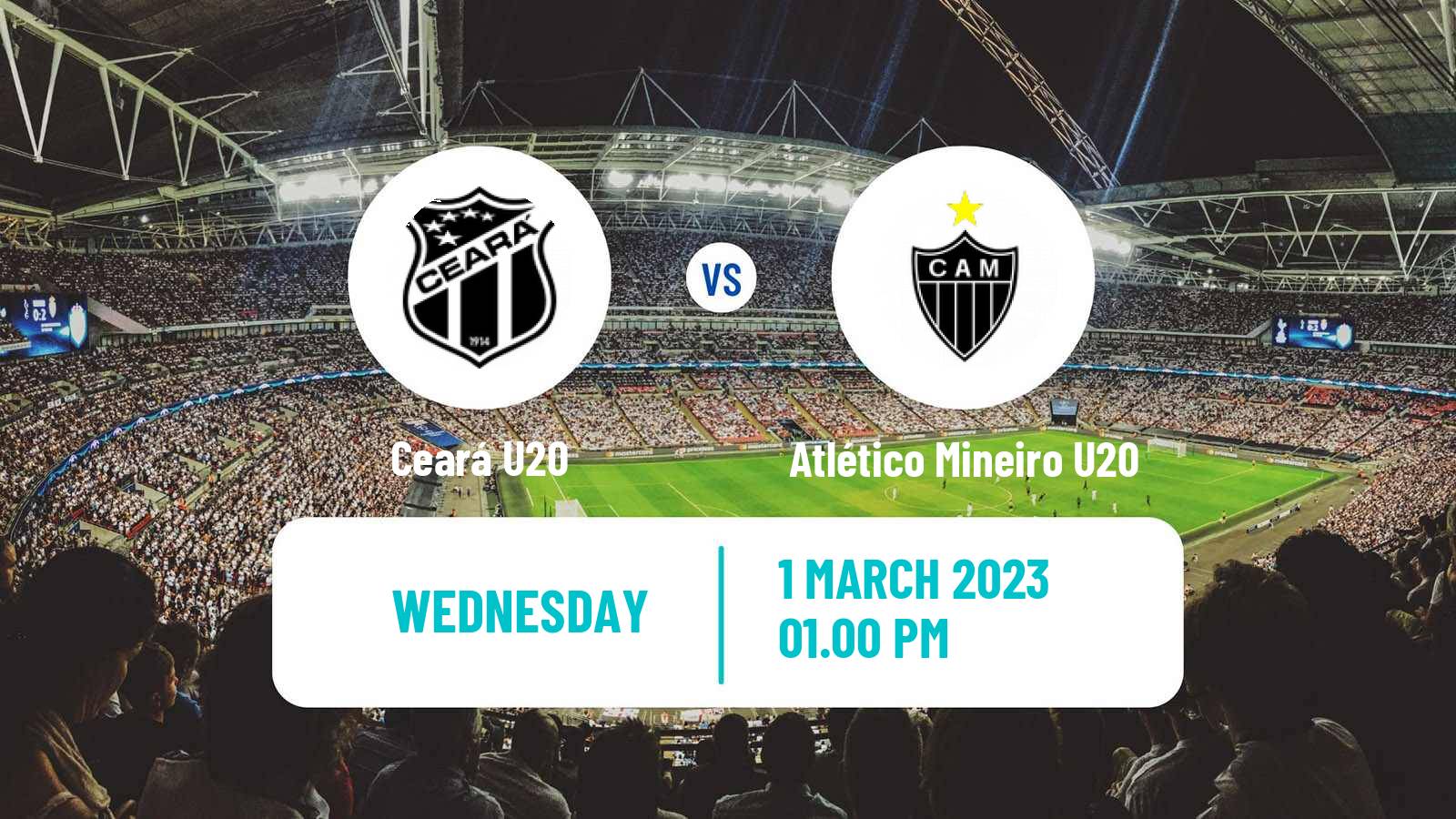 Soccer Brasileiro U20 Ceará U20 - Atlético Mineiro U20