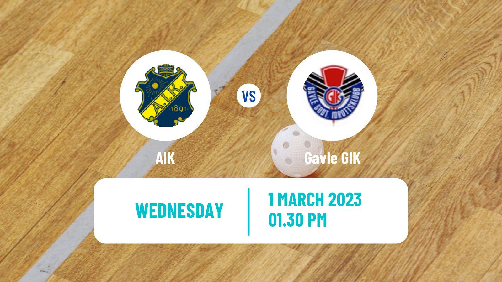 Floorball Swedish Superligan Floorball AIK - Gavle GIK