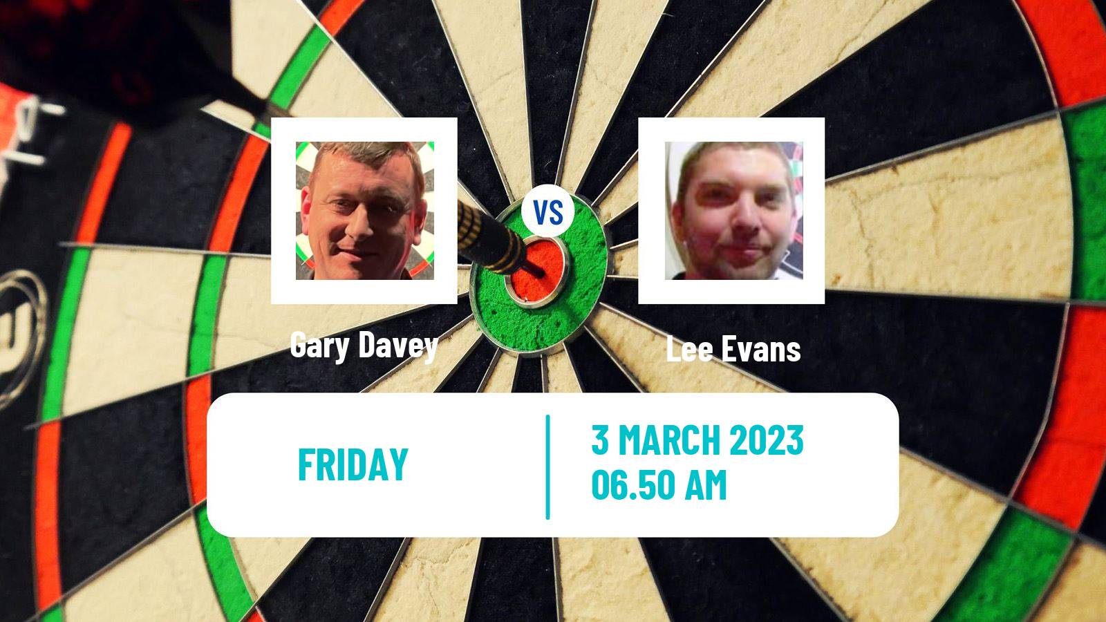 Darts Darts Gary Davey - Lee Evans