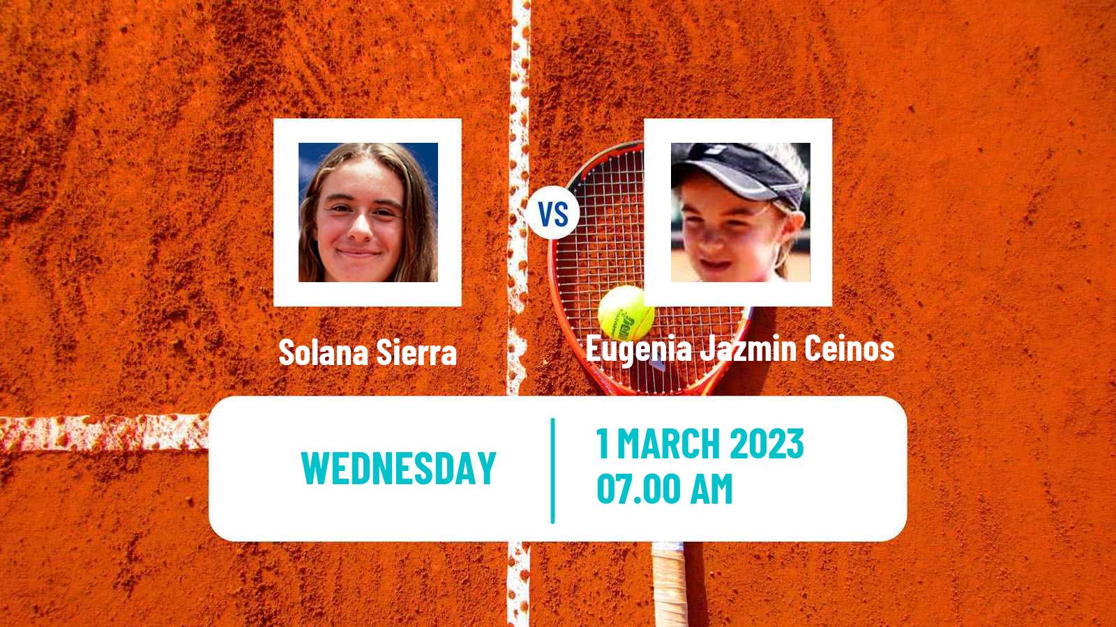 Tennis ITF Tournaments Solana Sierra - Eugenia Jazmin Ceinos