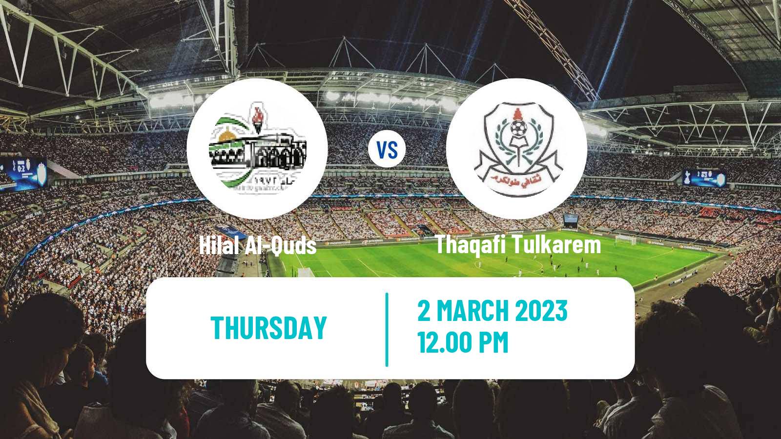 Soccer Palestinian Premier League Hilal Al-Quds - Thaqafi Tulkarem