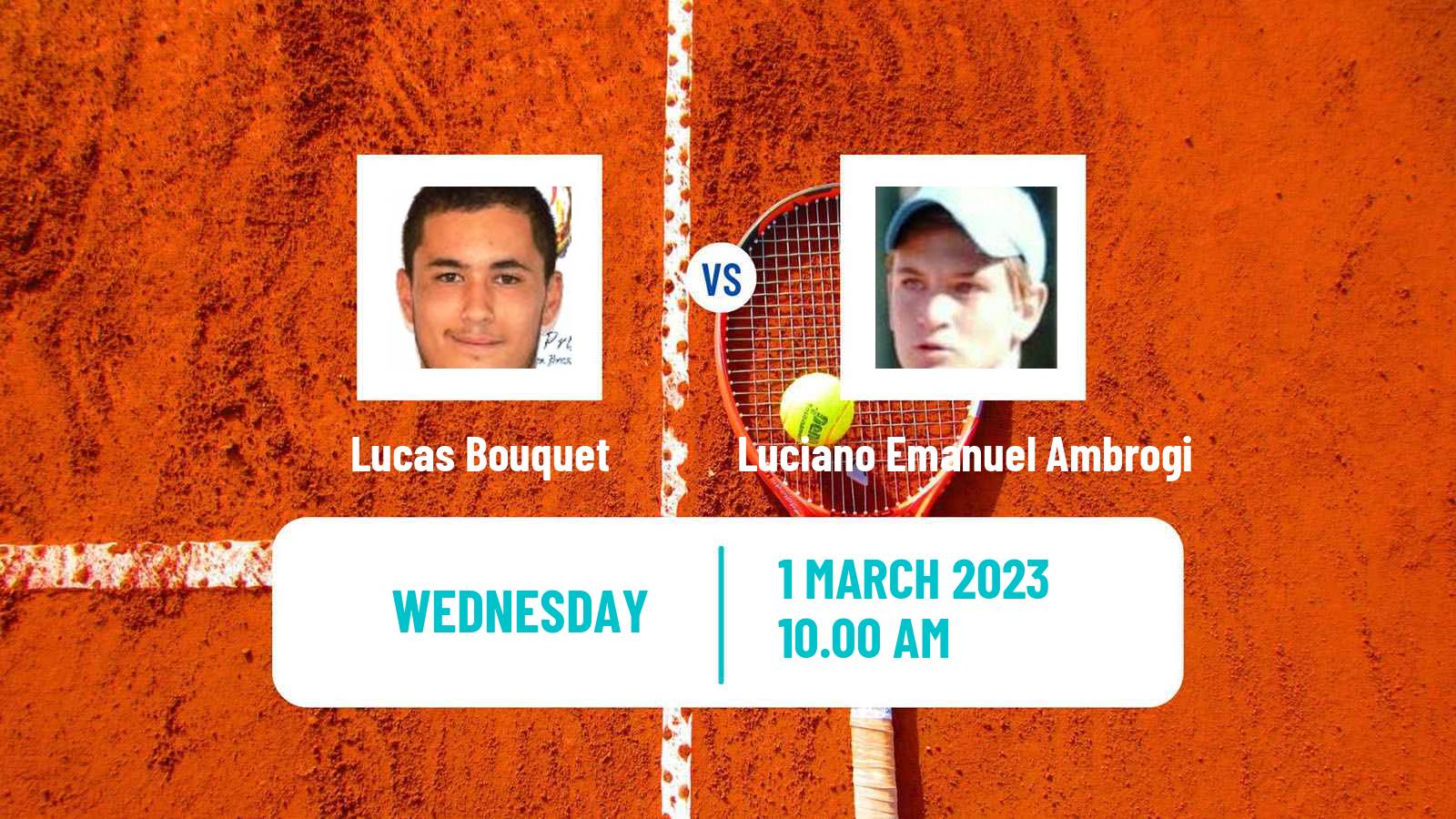 Tennis ITF Tournaments Lucas Bouquet - Luciano Emanuel Ambrogi