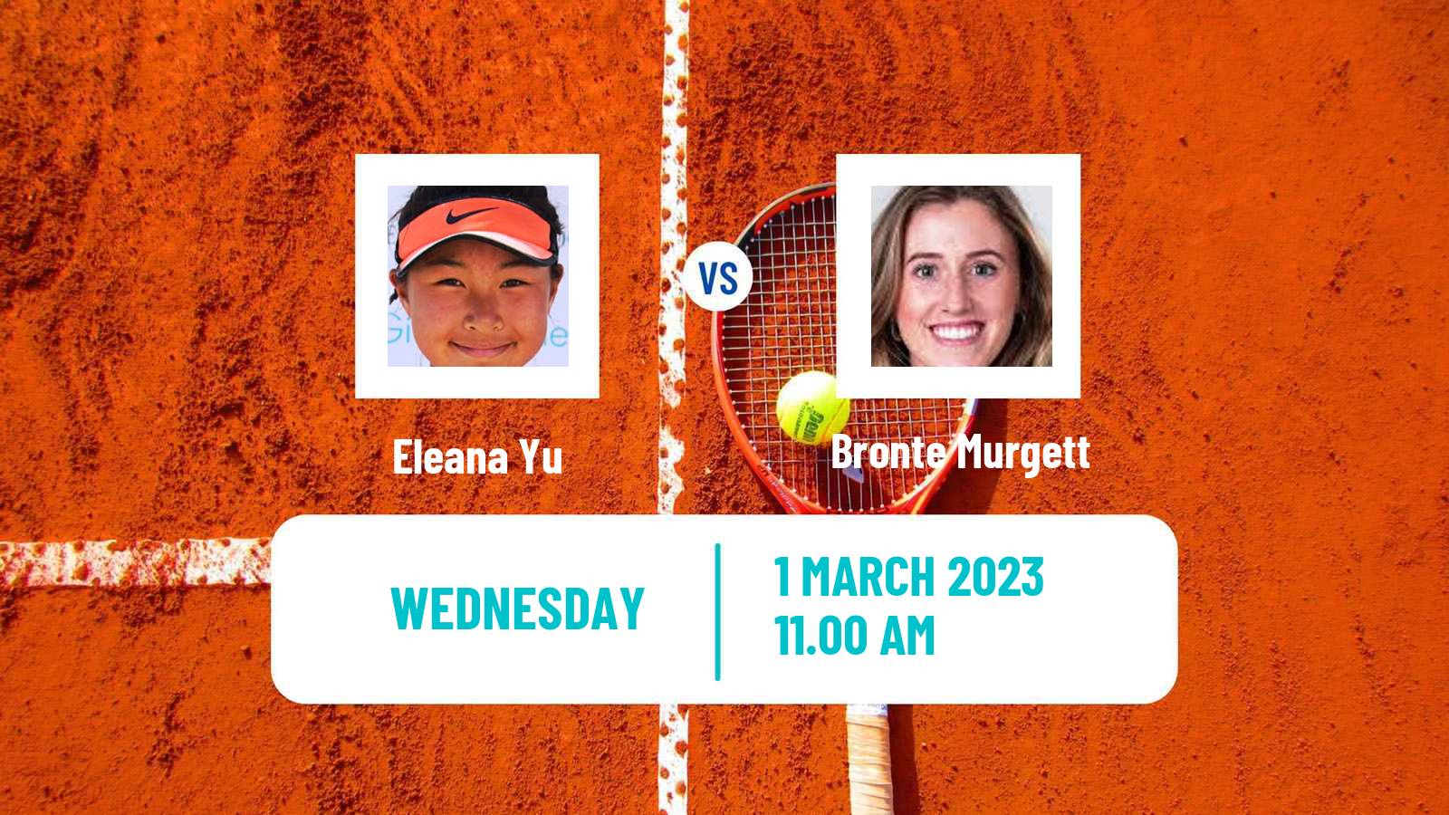 Tennis ITF Tournaments Eleana Yu - Bronte Murgett