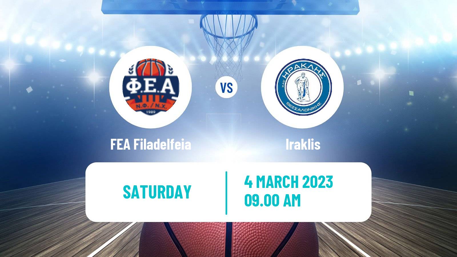 Basketball Greek Elite League Basketball FEA Filadelfeia - Iraklis