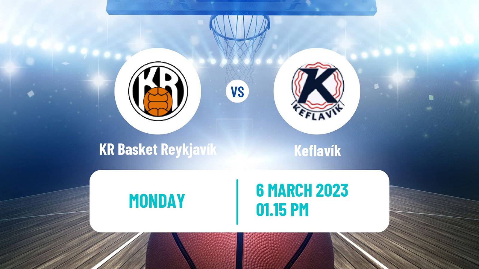 Basketball Icelandic Premier League Basketball KR Basket Reykjavík - Keflavík