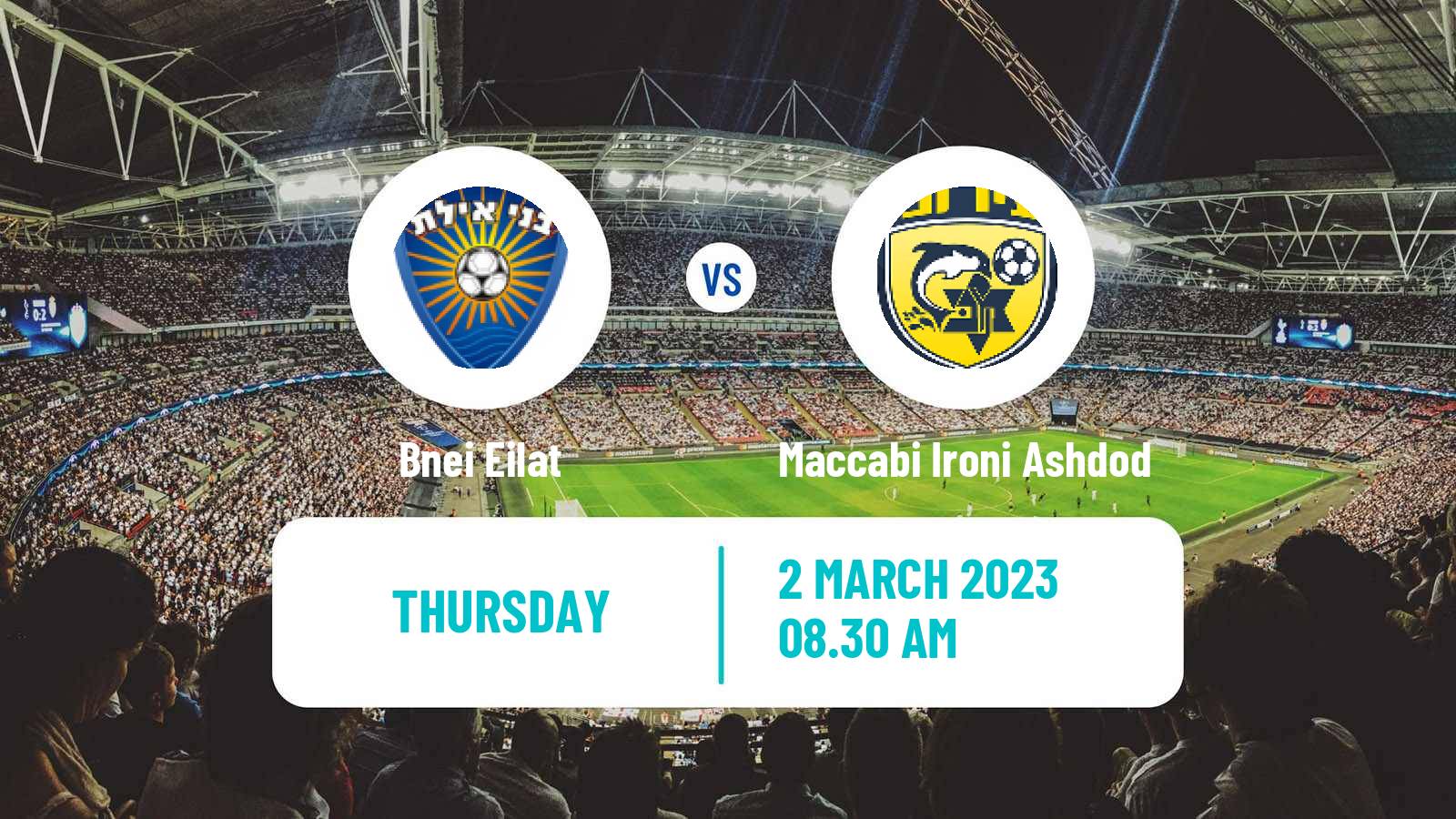 Soccer Israeli Liga Alef South Bnei Eilat - Maccabi Ironi Ashdod