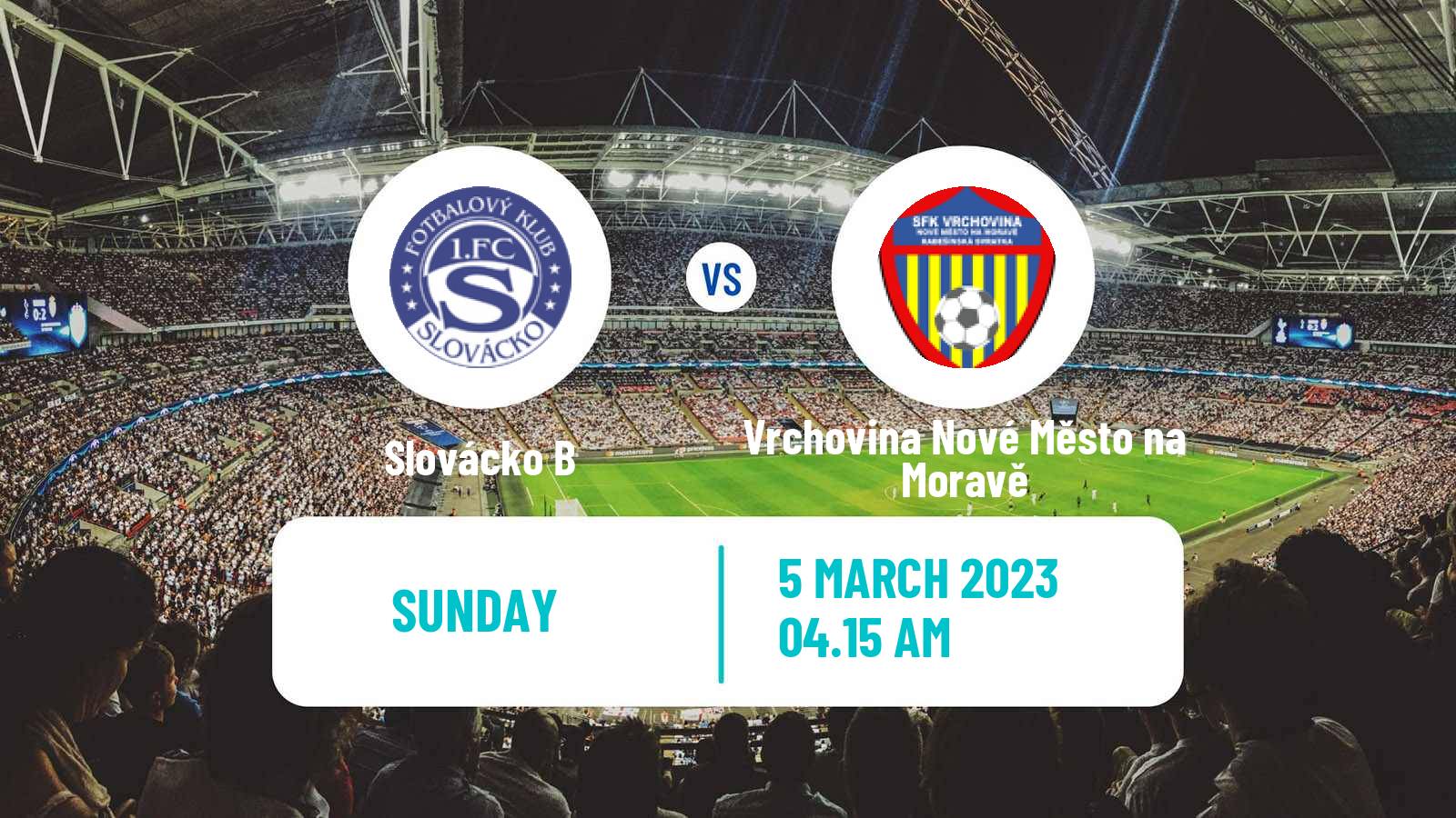 Soccer Czech MSFL Slovácko B - Vrchovina Nové Město na Moravě
