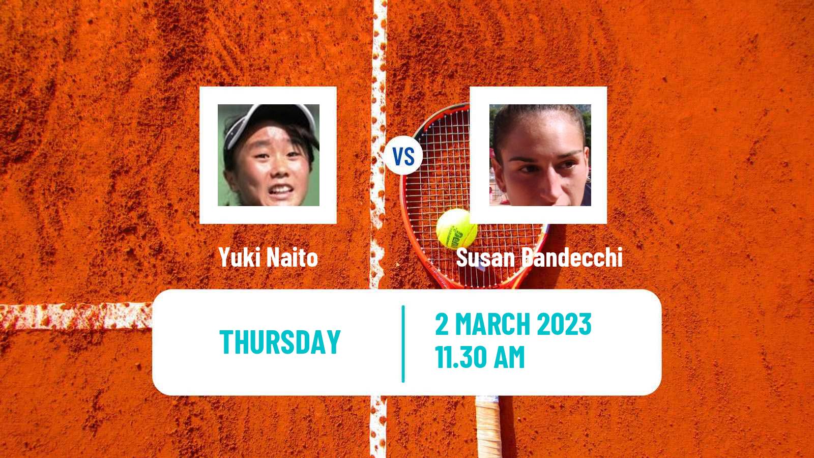 Tennis ITF Tournaments Yuki Naito - Susan Bandecchi