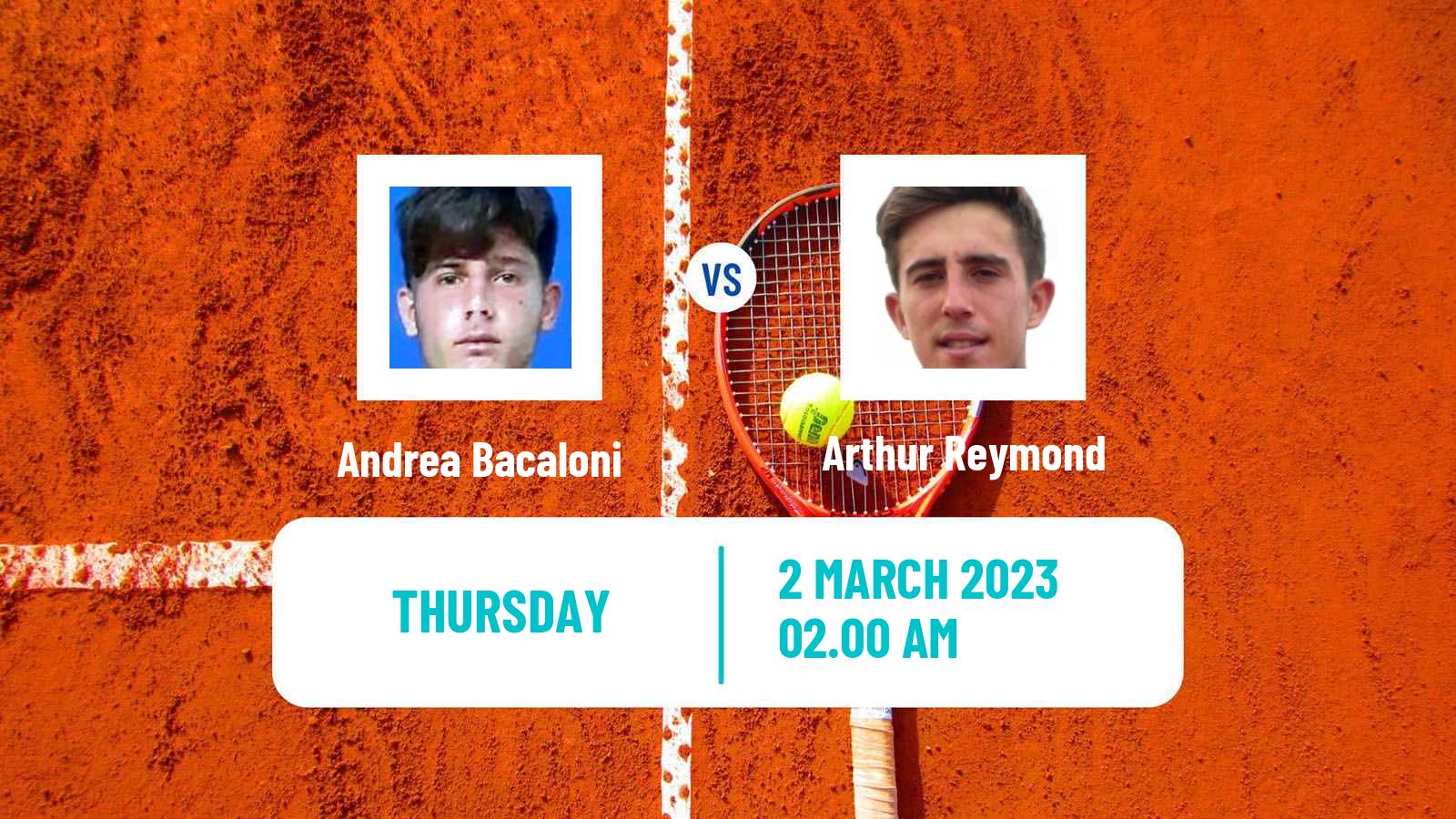 Tennis ITF Tournaments Andrea Bacaloni - Arthur Reymond
