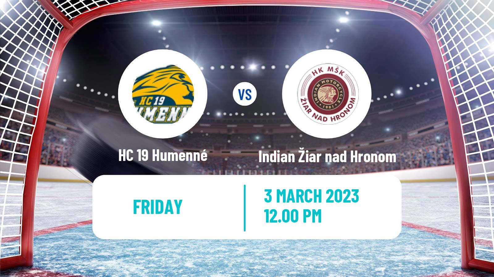 Hockey Slovak 1 Liga Hockey HC 19 Humenné - Indian Žiar nad Hronom