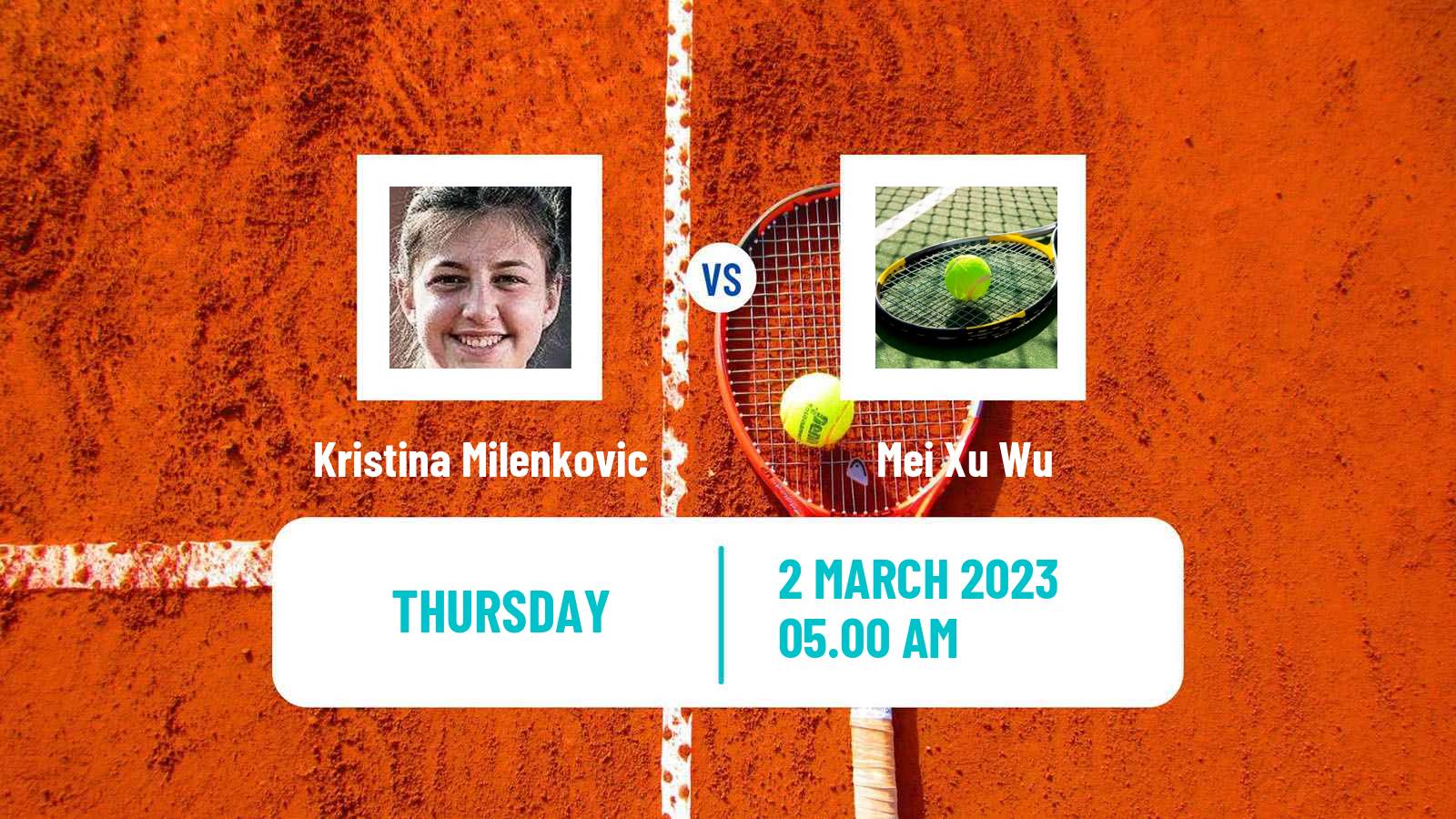 Tennis ITF Tournaments Kristina Milenkovic - Mei Xu Wu