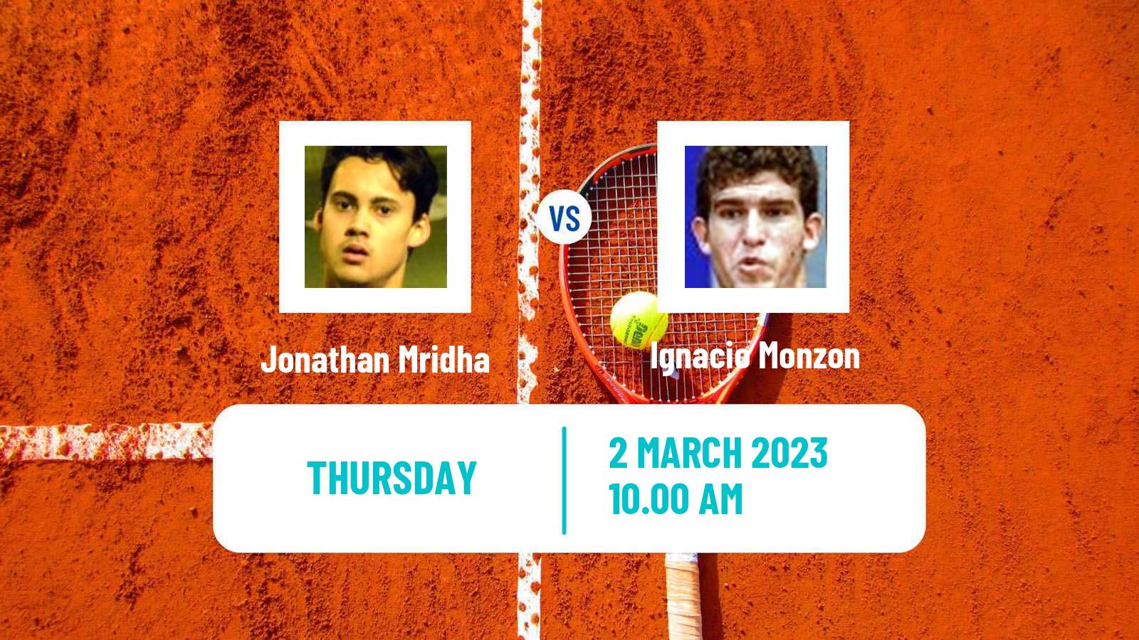 Tennis ITF Tournaments Jonathan Mridha - Ignacio Monzon