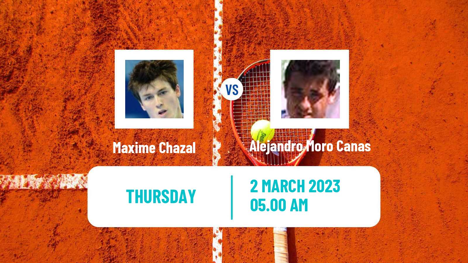 Tennis ITF Tournaments Maxime Chazal - Alejandro Moro Canas