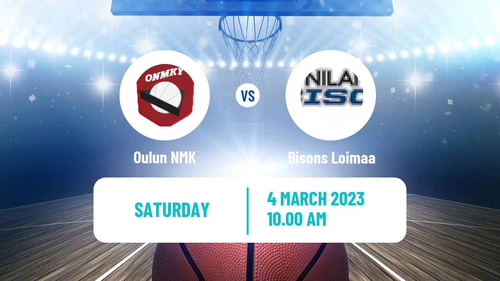 Basketball Finnish I Divisioona A Basketball Oulun NMK - Bisons Loimaa