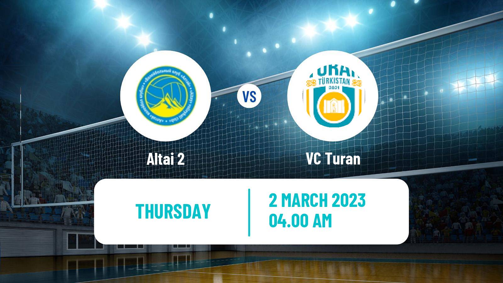 Volleyball Kazakh National League Volleyball Women Altai 2 - Turan