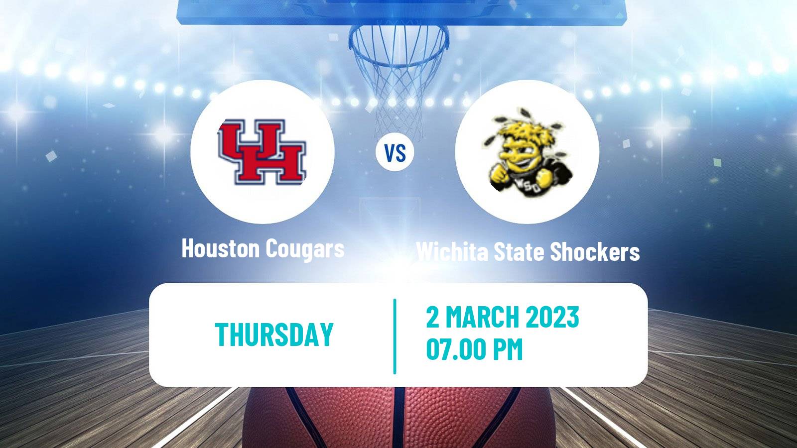 Basketball NCAA College Basketball Houston Cougars - Wichita State Shockers