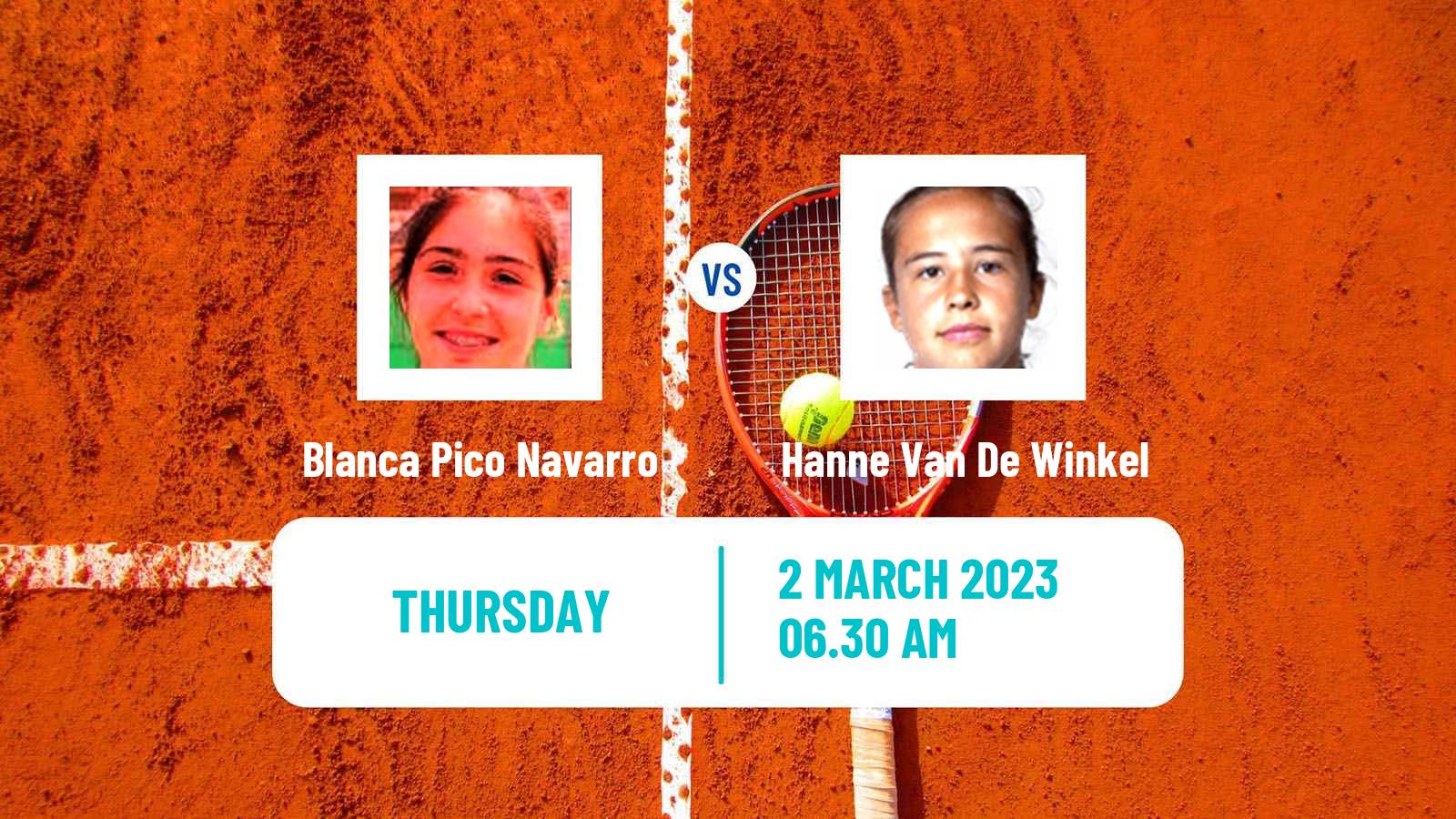 Tennis ITF Tournaments Blanca Pico Navarro - Hanne Van De Winkel