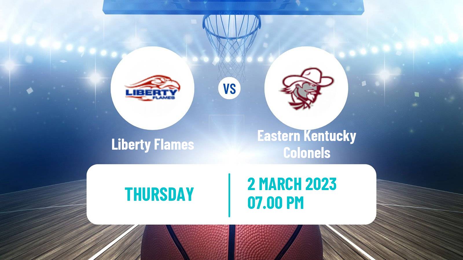 Basketball NCAA College Basketball Liberty Flames - Eastern Kentucky Colonels
