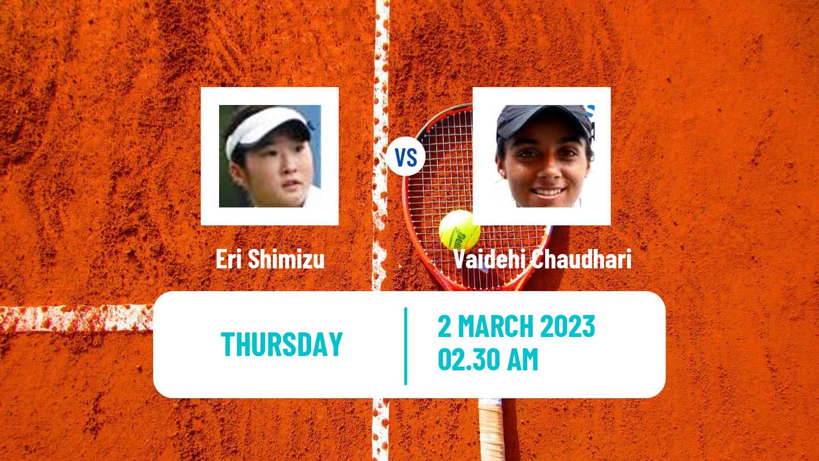 Tennis ITF Tournaments Eri Shimizu - Vaidehi Chaudhari