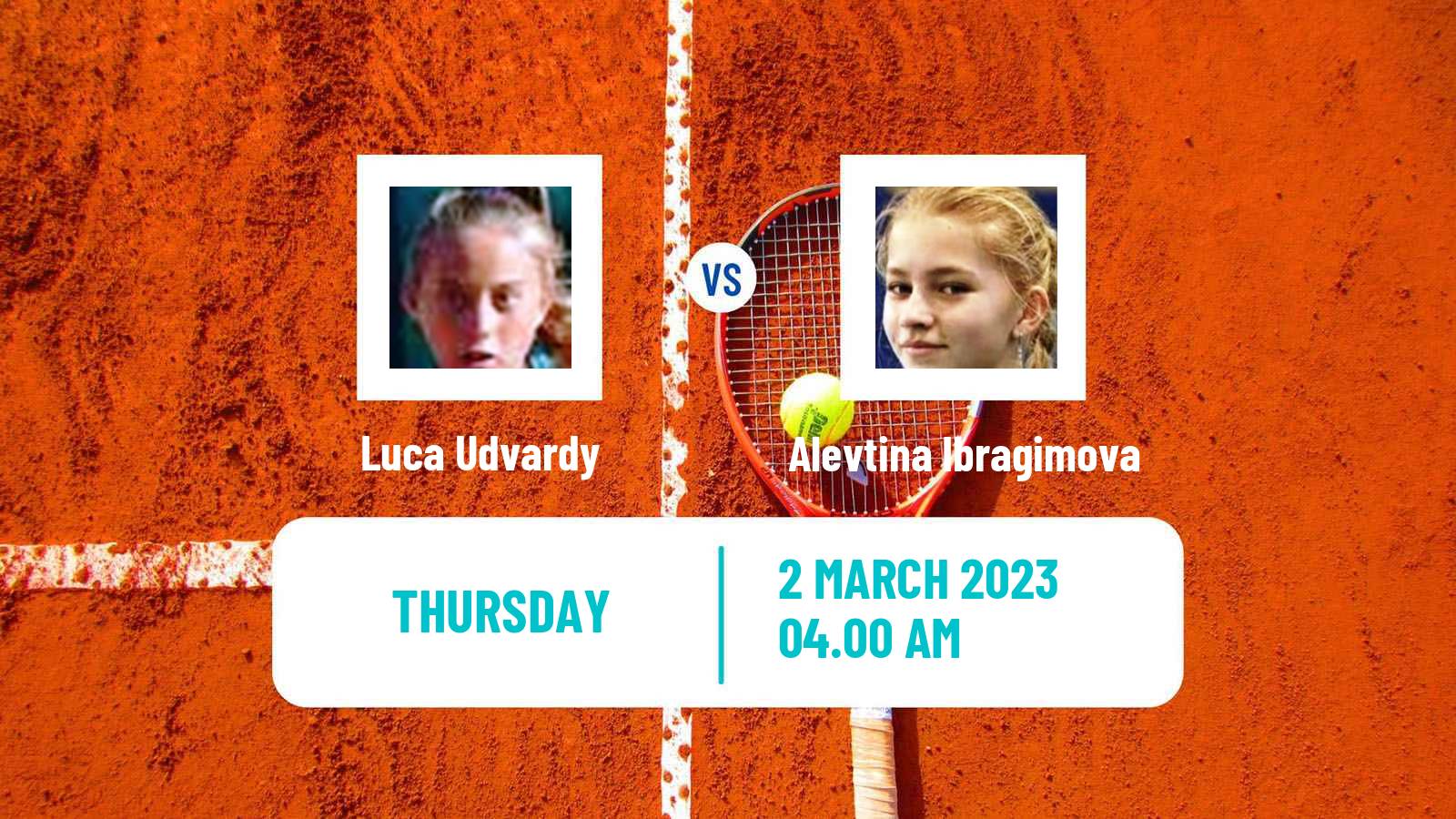 Tennis ITF Tournaments Luca Udvardy - Alevtina Ibragimova