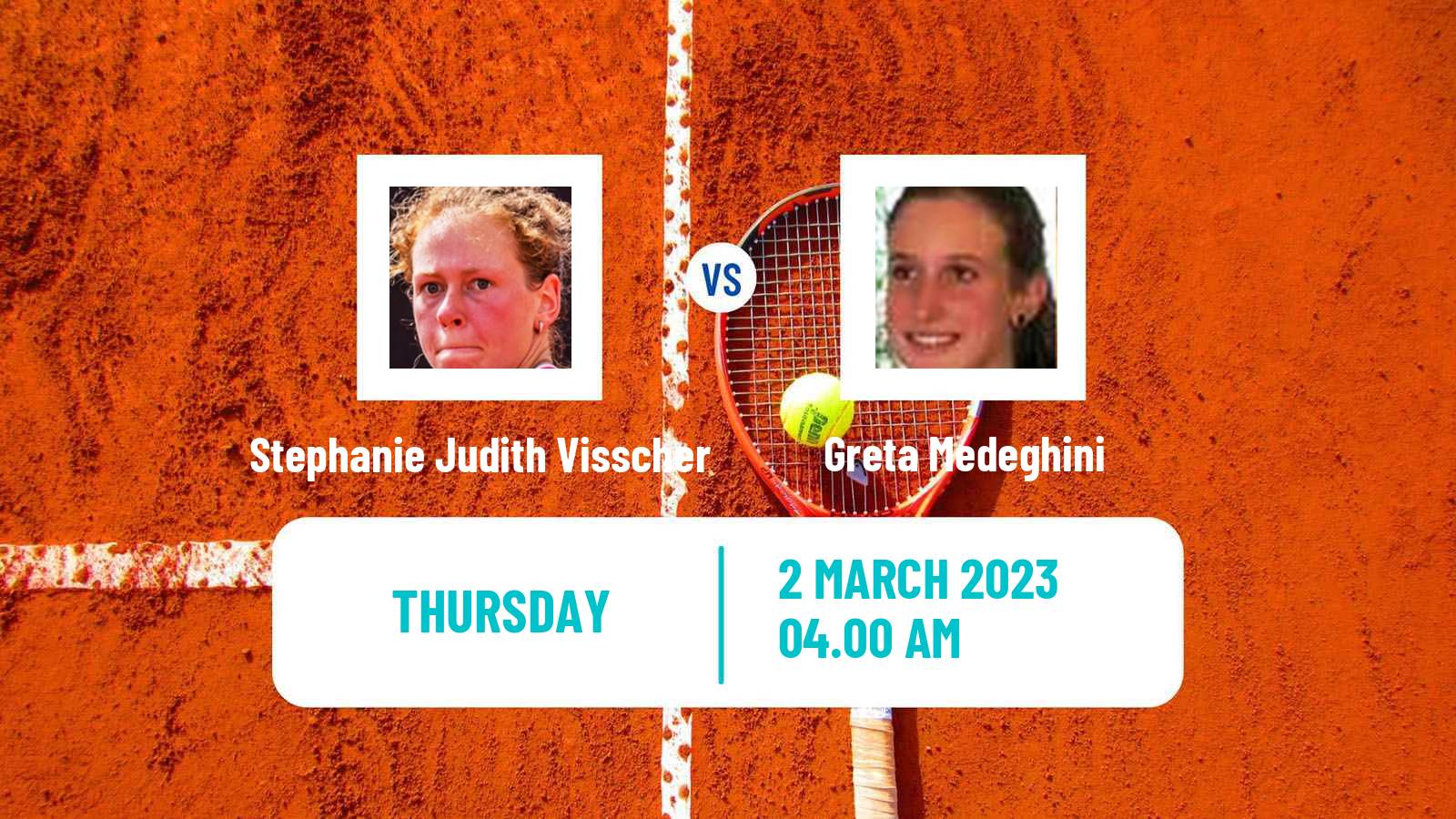 Tennis ITF Tournaments Stephanie Judith Visscher - Greta Medeghini