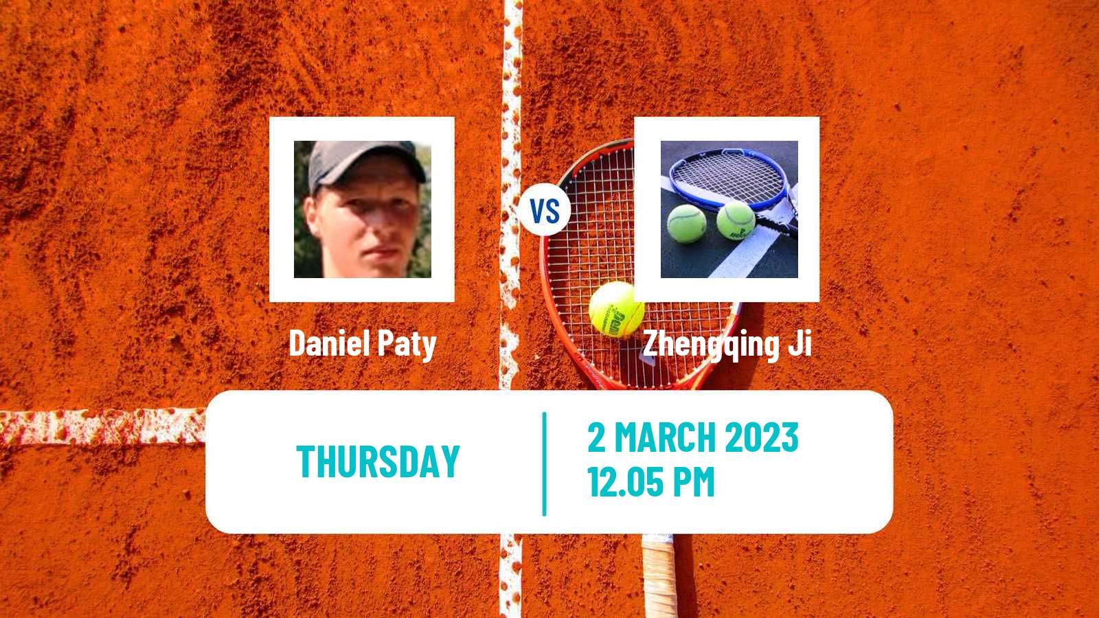 Tennis ITF Tournaments Daniel Paty - Zhengqing Ji