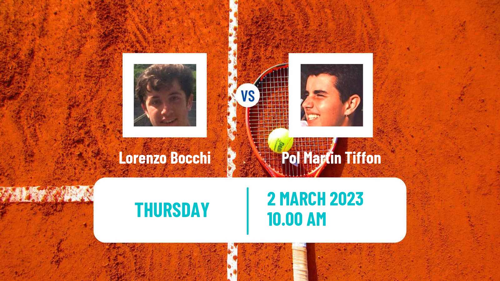 Tennis ITF Tournaments Lorenzo Bocchi - Pol Martin Tiffon