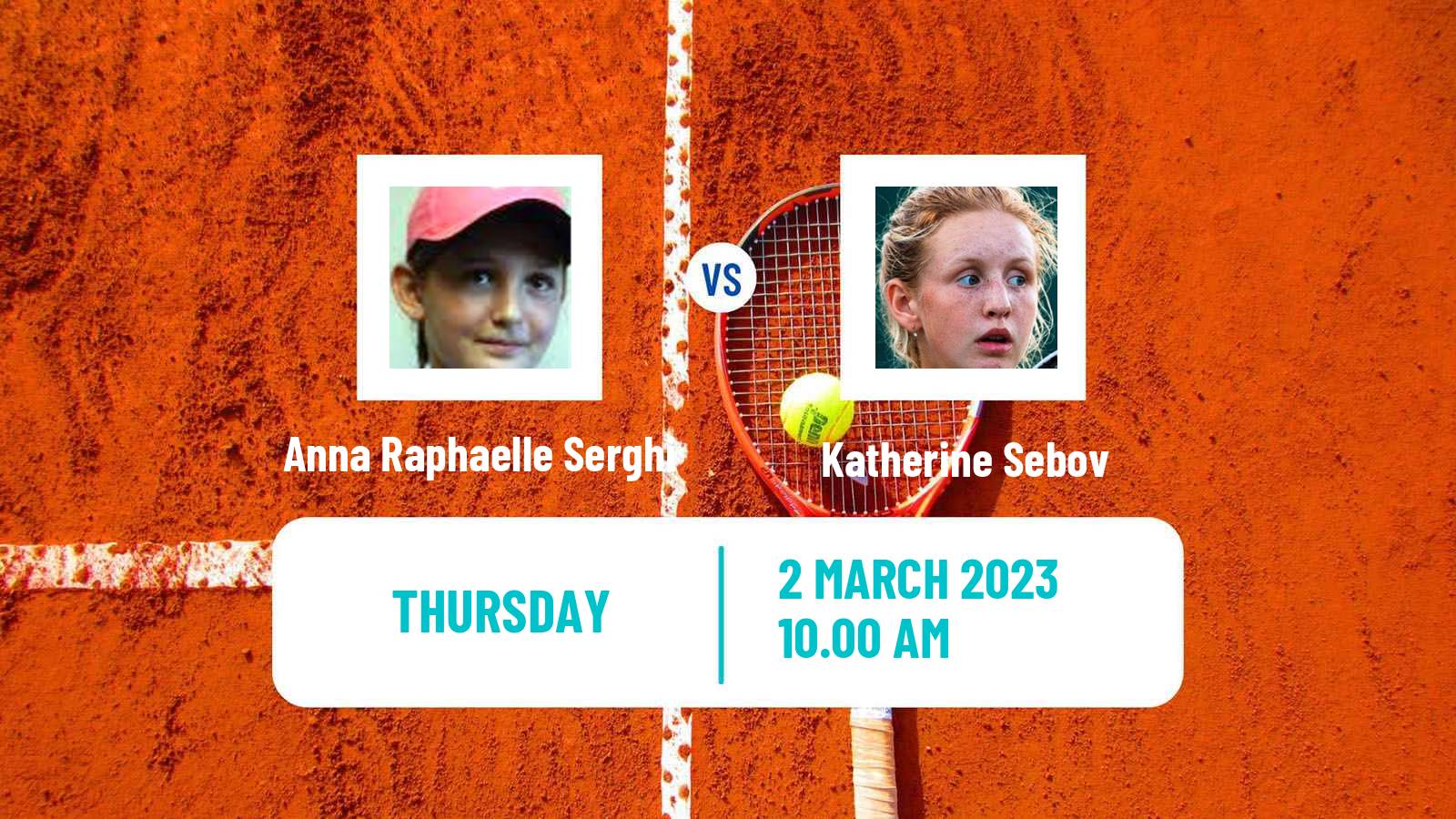 Tennis ITF Tournaments Anna Raphaelle Serghi - Katherine Sebov