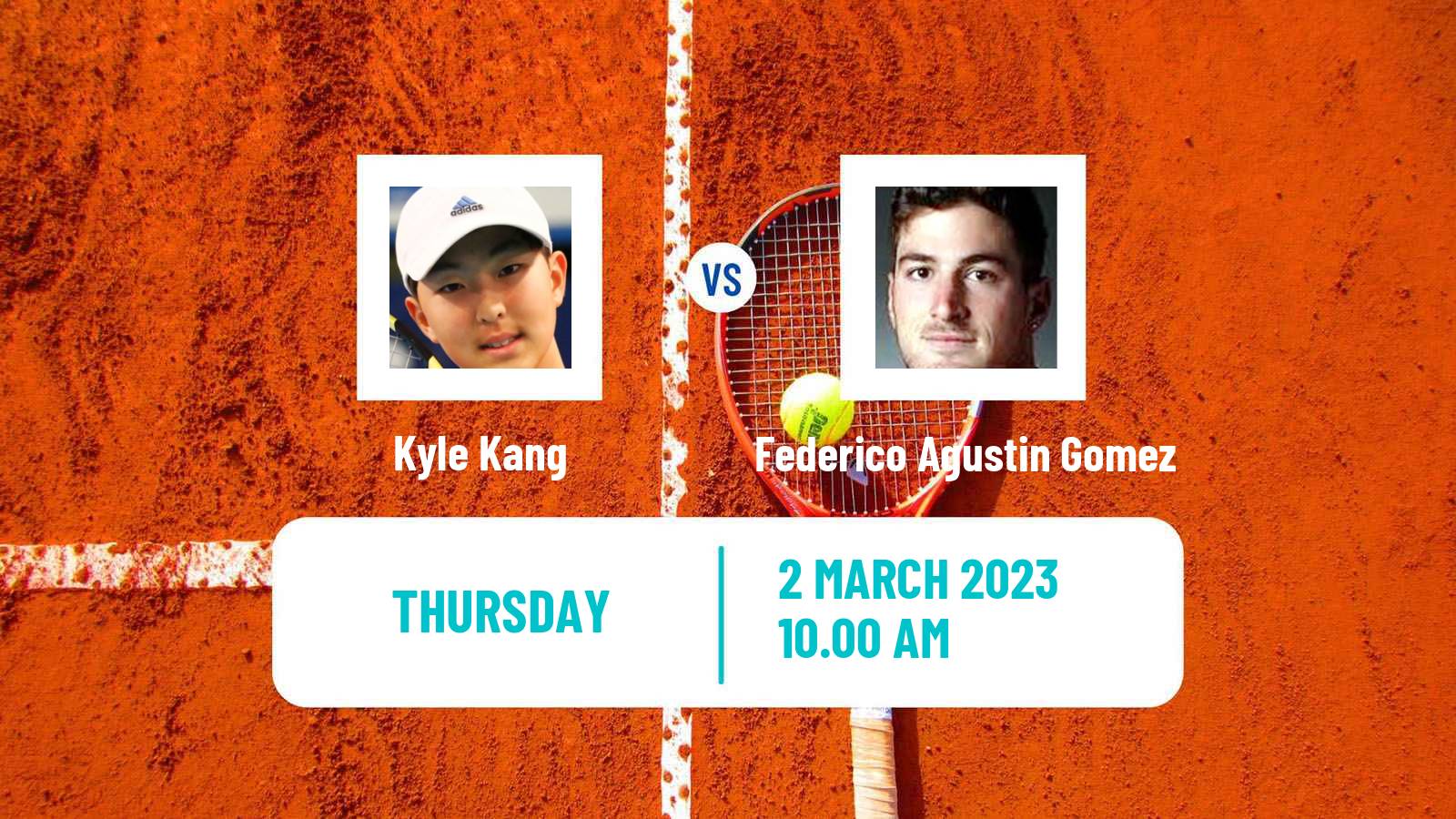 Tennis ITF Tournaments Kyle Kang - Federico Agustin Gomez