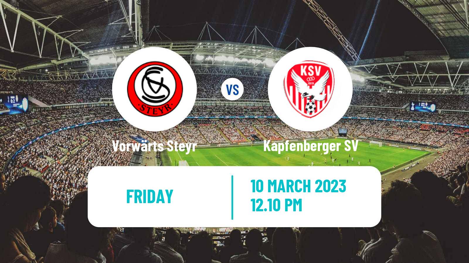 Soccer Austrian 2 Liga Vorwärts Steyr - Kapfenberger SV