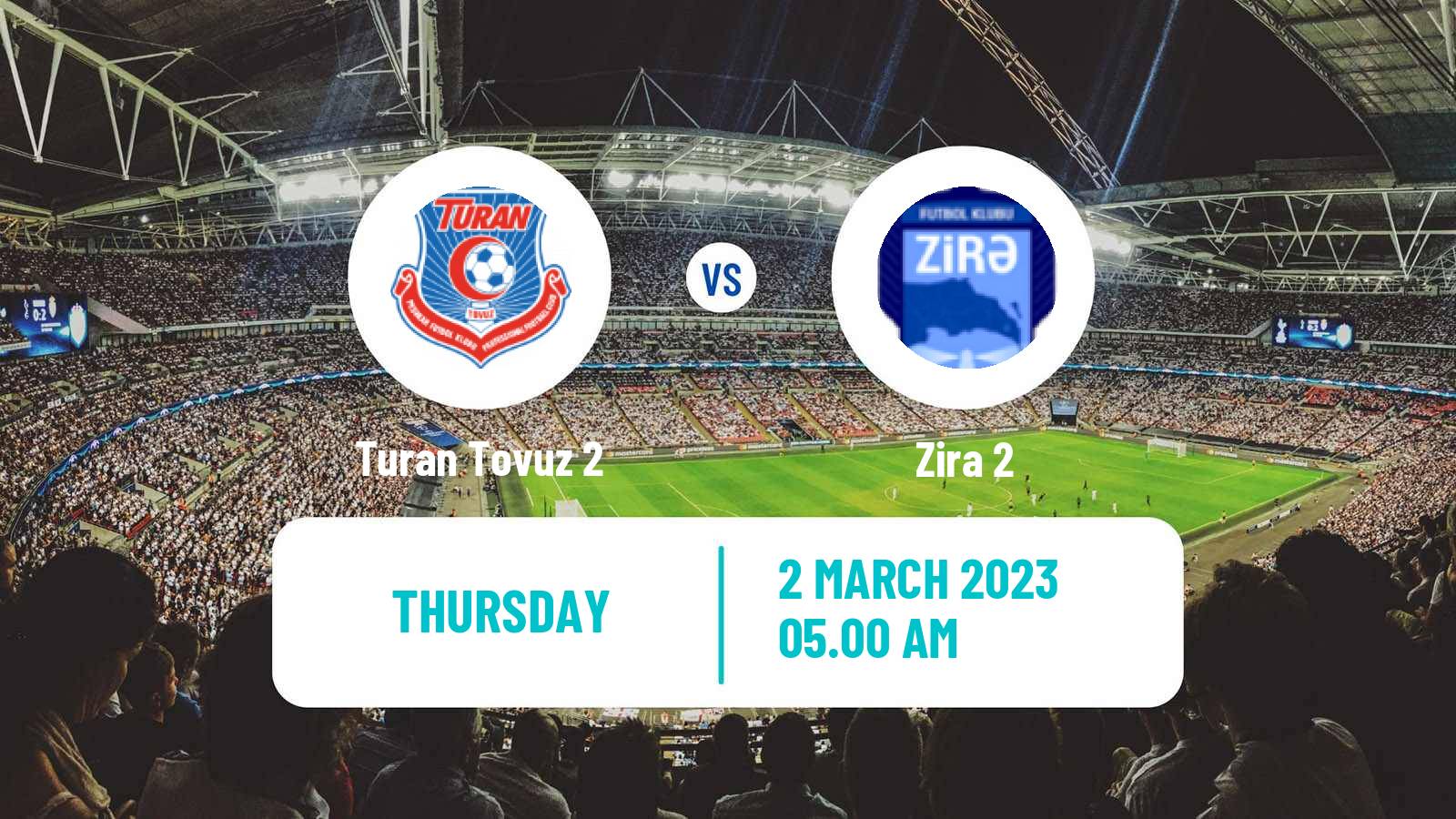Soccer Azerbaijan First Division Turan Tovuz 2 - Zira 2