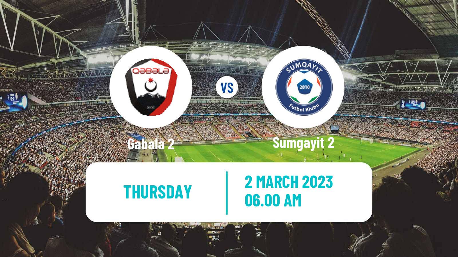 Soccer Azerbaijan First Division Gabala 2 - Sumgayit 2