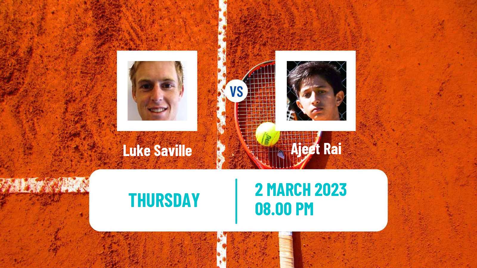 Tennis ITF Tournaments Luke Saville - Ajeet Rai