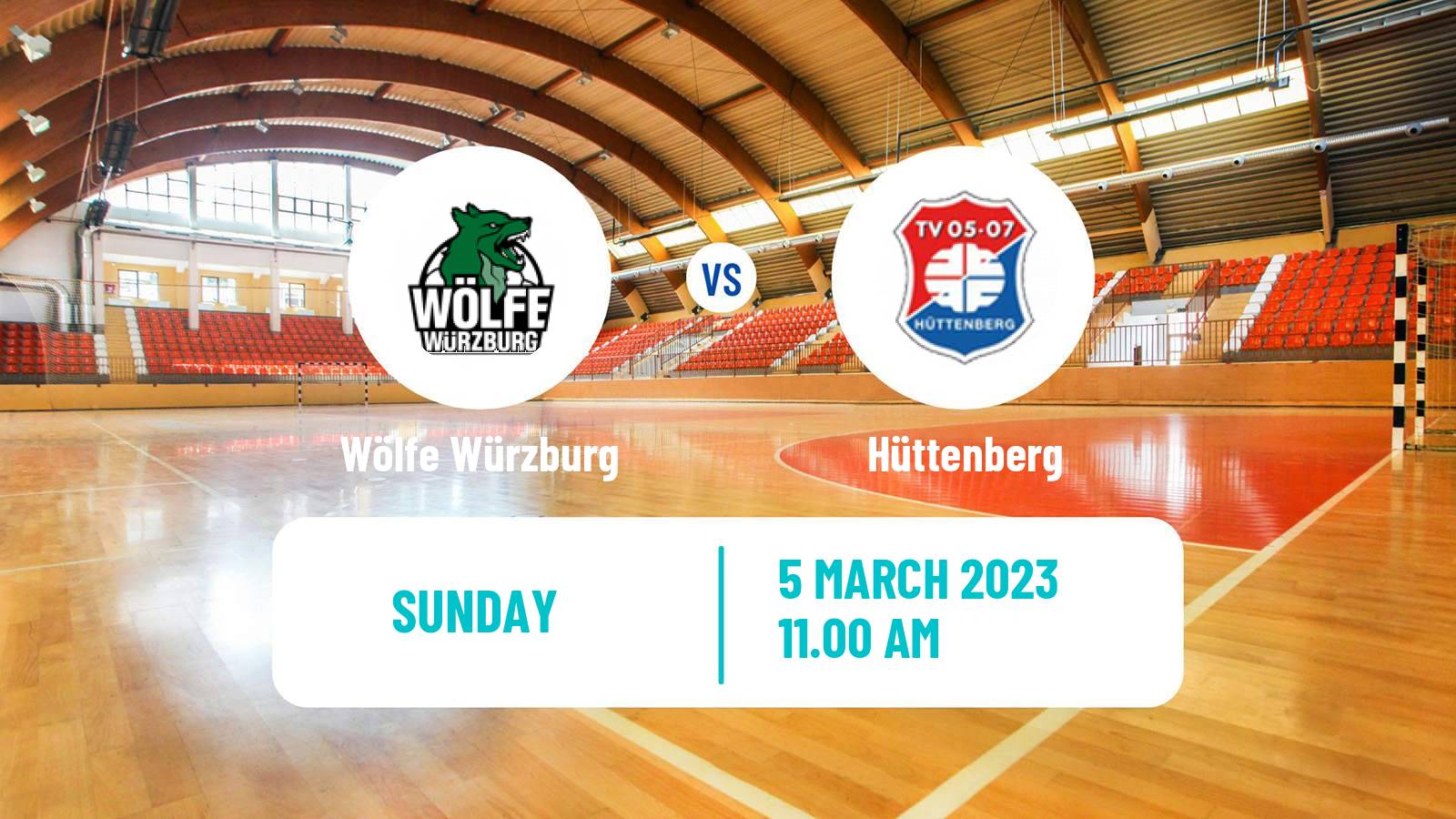 Handball German 2 Bundesliga Handball Wölfe Würzburg - Hüttenberg