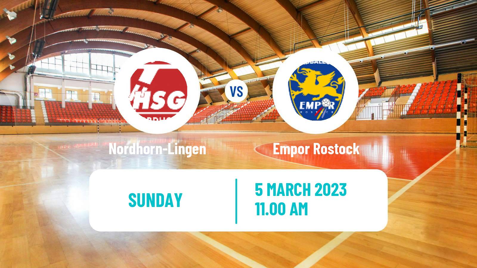 Handball German 2 Bundesliga Handball Nordhorn-Lingen - Empor Rostock